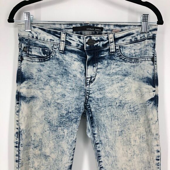 SNEAK PEEK‎ Acid Wash Skinny Fit Jeans - Picture 2 of 10